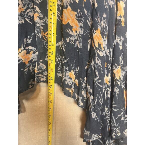 Sundance Blue On The Breeze Floral Print Viscose Sleeveless Maxi Dress Size 14 - Picture 11 of 12